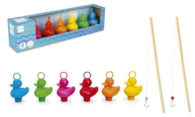 Produktbild von Angelspiel Enten bunt (Kinderspiel)