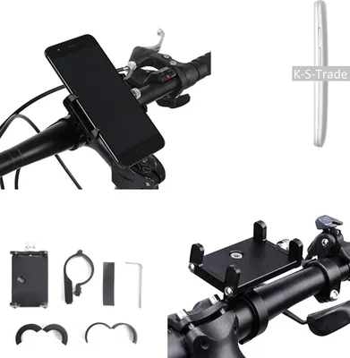 Produktbild von K-S-Trade Handyhalterung für das Fahrrad kompatibel mit Motorola Moto E Halter Lenkstange Fahrradhalterung Motorrad Bike Mount Befestigung Smartphone