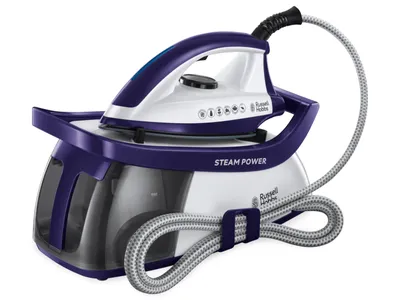 Produktbild von Russell Hobbs 24440-56 Dampfbügelstation 2600 W 1,3 l Keramik-Bügelsohle Violett, Weiß