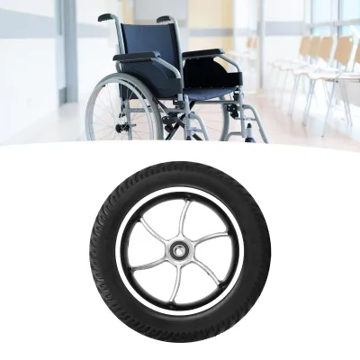 Productafbeelding van 10 Inch PolyurethanVervangwiel voor Rolstoel