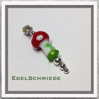 Produktbild von Edelschmiede925 Silberanhänger mit Glückspilz - Unikat-