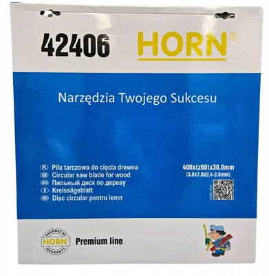 Zdjęcie produktu dla Tracza tnąca do drewna 400x30mm (Z60) zęby (42406)
