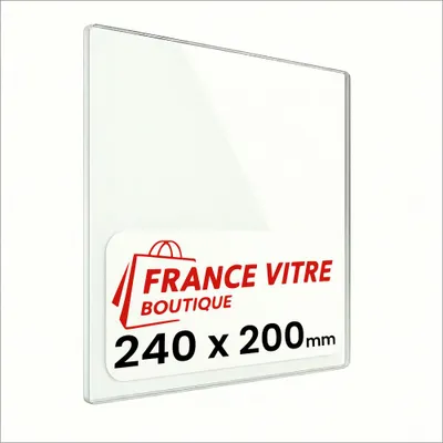 Kaminscheibe 240 × 200 × 4 mm