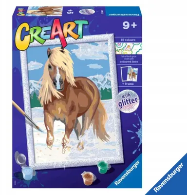 Produktbild von RAVENSBURGER CreArt Malset Königspferd Malen nach Zahlen