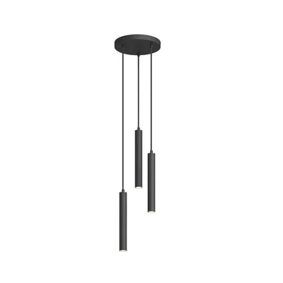 Produktbild von Arcchio LED-Pendelleuchte Franka, 3-flg., Ø 24 cm, schwarz