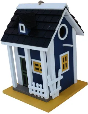 Productafbeelding van Vogelhuisje - Houten Nestvilla - Blauw
