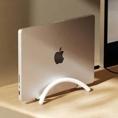 Image de Twelve south, support vertical pour MacBook BookArc Flex aluminium, blanc