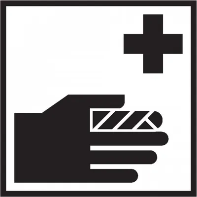 Produktbild von Dreifke® Türschild Piktogramm Verbandkasten, Folie, selbstklebend, 150x150mm