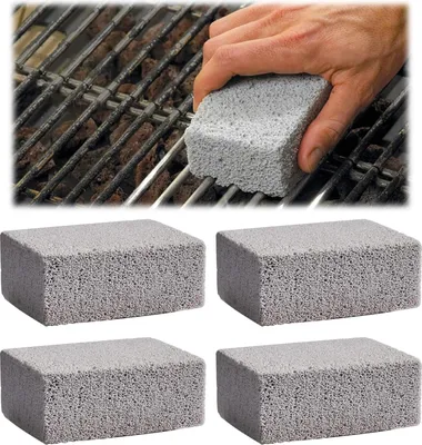 Imagen del producto de Juego de utensilios Puimstein, 4 piezas, duraderos, para la limpieza de la parrilla en la cocina