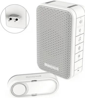 Produktbild von Honeywell DC313SP2 Kabellose Plug-in-Türklingel mit Lautstärkeregelung