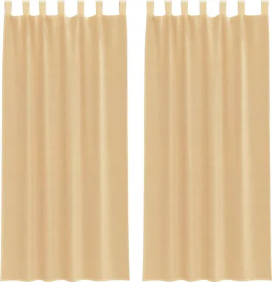 Obrázok produktu pre vidaXL Voálové záclony s pútkami 2 ks piesková farba 140x245 cm