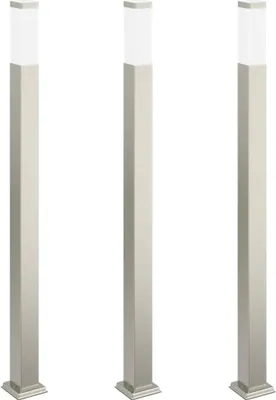 Obrázek produktu pro Světelné sloupky 3 ks 110 cm z nerezové oceli IP44