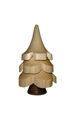 Produktbild von Dekoration Holzbaum Fichte natur Höhe 15cm
