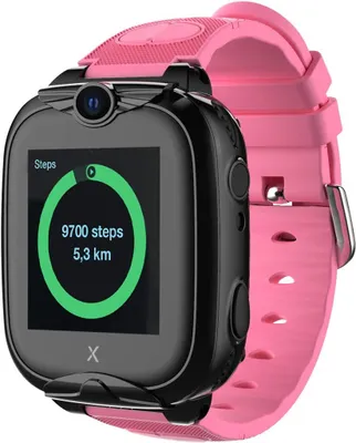 Produktbild von Telefon Uhr für Kinder (mit SIM-Karte) 4G, Anrufe, Nachrichten, Schulmodus, SOS-Funktion, GPS, Kamera, LED-Licht, Schrittzähler (ROSA)