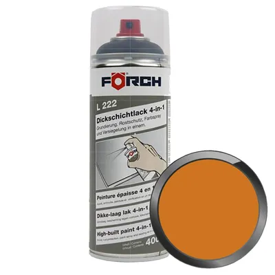 Produktbild von FÖRCH L222 Dickschichtlack 4-in-1 - 0.4 Liter RAL 2011 Tieforange