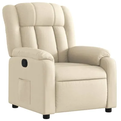 Immagine prodotto di vidaXL Poltrona relax in tessuto crema