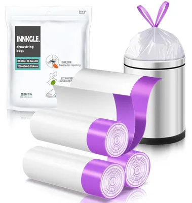 Imagen del producto de Bolsas de basura biodegradables con cordón