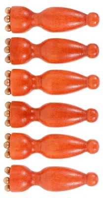 Produktbild von Holz Gesichtsmassagestab 6 Stück für Augenmassage bei Frauen