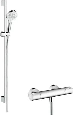 Immagine prodotto di Hansgrohe combinazione doccia Crometta Vario Ecostat 1001 CL/Unica 900 mm, cromo bianco 27813400