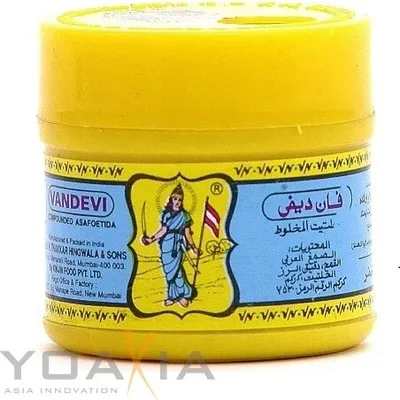 Produktbild von [ 50g ] VANDEVI Asafoetida / Teufelsdreck / Asa Foetida / Yellow Powder