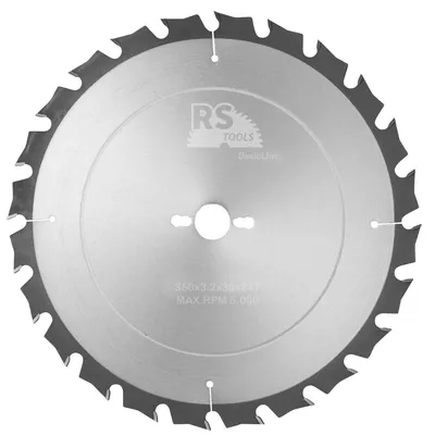 Productafbeelding van RStools HM cirkelzaag BasicLine Ø350 x 3,2 x 30 mm T=24 wisseltand (spaanbegrensd)