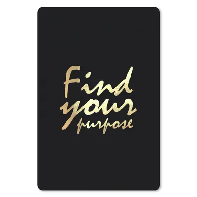 Produktbild von MuchoWow® Mauspad Mousepad Zitat - Leben - Gold - Schwarz 40x60 cm - Mousepads - Maus Mat - Pad - Mausunterlage - Schreibtisch Accesoire