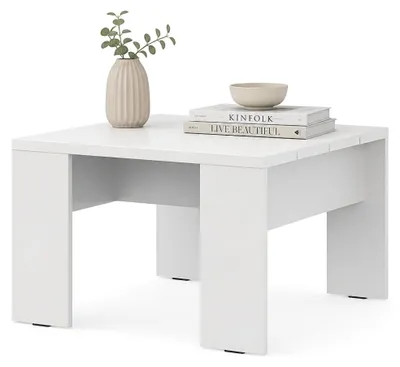 Produktbild von Magre - Couchtisch, 67x67x43h cm, Weiß Matt, Quadratische Form