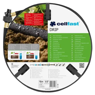 Obrázek produktu pro CELLFAST 19-002, 7,5 m, Nad/pod zemí, Černá, 1,25 cm, 1/2, Polsko