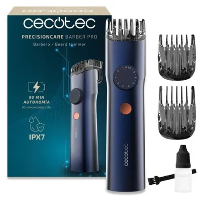 Obrázek produktu pro Stříhací strojek Cecotec PrecisionCare Barber Pro s japonskými čepelemi. Nerezová ocel, nastavitelné hřebeny