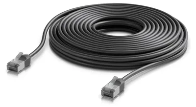 Zdjęcie produktu dla Ubiquiti UACC-Cable-Patch-Outdoor-C6A-12M-BK, 12 m, Cat6a, F/UTP (FTP), RJ-45, RJ-45, Czarny