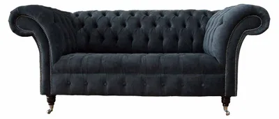 Produktbild von Sofa 2 Sitzer Couch Design Chesterfield Sitz Luxus Textil Polster Neu