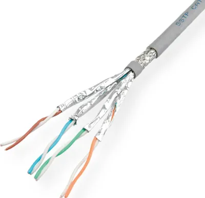 Produktbild von ROLINE S/FTP-(PiMF-) Kabel Cat.7 (Class F) Massivdraht, AWG23, LSOH, 300m
