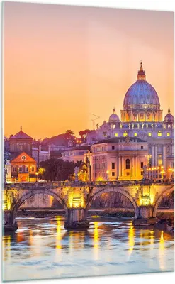 Produktbild von Bilder auf glas - Einteilig - Rom Italien Basilika Geschichte - 70x100cm - Glasbilder - Wandbilder - Bilder - Wanddekoration aus Glas - Glas Bilder - Wandbild auf Glas - GPA70x100-2704