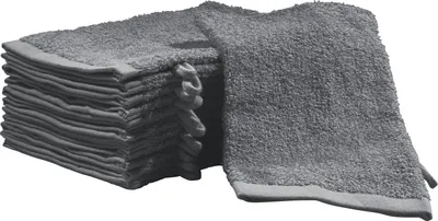 Produktbild von REDBEST Waschhandschuh Oceanside" 12er-Pack anthrazit 16x21 cm"