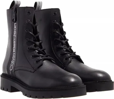 Image de Calvin Klein Jeans Bottines pour femmes YW0YW01035 BEH Couleur : Noir Taille : 40