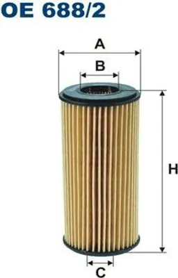 Produktbild von FILTRON Ölfilter OE 688/2 Filtereinsatz für AUDI, CUPRA, PORSCHE, Ø 52/24mm, H 112mm, ersetzt 06K115466