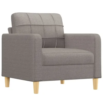 Immagine prodotto di vidaXL Divano poltrona taupe 60 cm tessuto