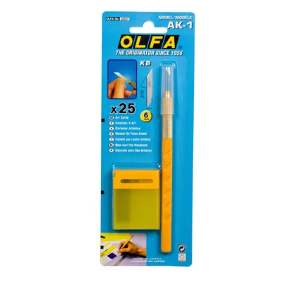 Produktbild von Olfa Präzisionscutter AK-1 OL-352 + 25 Ersatzklingen ***