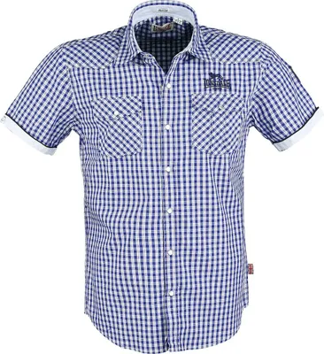 Obrázek produktu pro Lonsdale Pánská košile BERNY Slim Fit s krátkým rukávem LD-113107 Ice Blue L