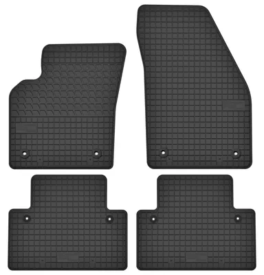 Image de Tapis de sol en caoutchouc pour Volvo C30 2006-2012 (hayon) – 4 pièces, noirs, sur mesure