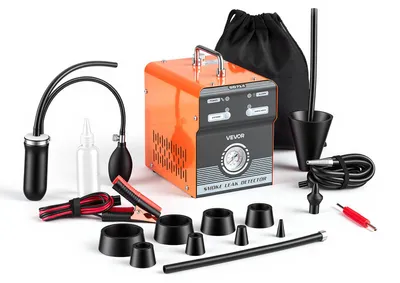 Produktbild von VEVOR Kfz Lecksuchgerät Rauchgenerator 12 V EVAP Tester Luftpumpe Auto, Rauchdiagnosegerät mit Manometer, Dual-Mode-Vakuumdiagnosegerät, Kraftstoffleitungsdetektor für Motorräder Lkws Boote ATVs Pkw