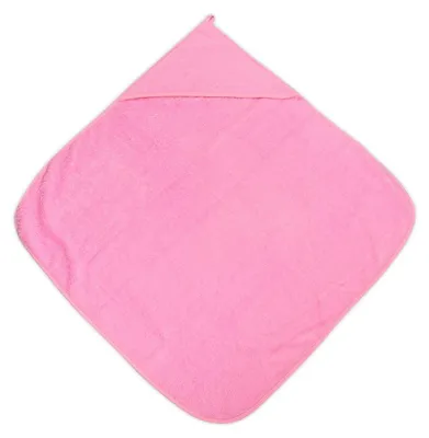 Immagine prodotto di Lorelli asciugamano da bagno 80 x 80 cm, asciugamano con cappuccio, asciugamano da bagno, dalla nascita rosa