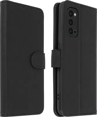 Produktbild von Avizar, Flip Cover Geldbörse, Etui Kunstleder für Oppo Reno 4, Schwarz