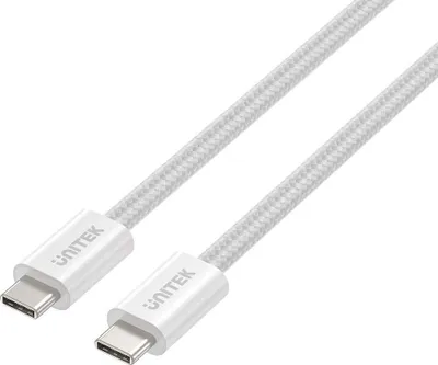 Produktbild von UNITEK C14141AWH01-1M, 1 m, USB C, USB C, USB 2.0, 0,48 Gbit/s, Weiß