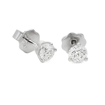 Produktbild von Brillant Diamant Ohrstecker 750 Weißgold 18 Karat Gold 0,50 ct G/VS1 Solitär