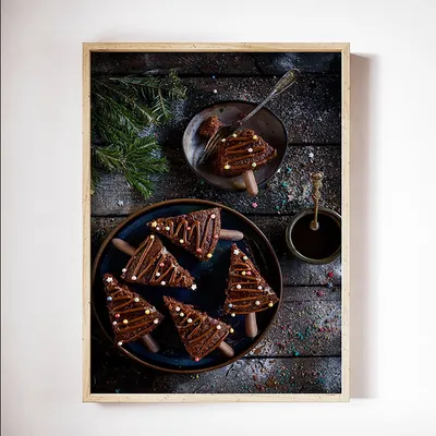Produktbild von TPFLiving Kunstdruck LW-1736 (OHNE RAHMEN) Poster - Leinwand - Wandbild - Hochauflösender Giclée-Druck, langlebig und hochwertig - Dekoration Küche, Bäckerei, Café - Dessert und Kuchen -  - Größe: 13x18cm