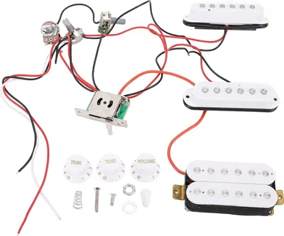 Obrázok produktu pre Sada snímačov SSH, vysoko citlivé snímače typu single-coil a humbucker s tónovými obvodmi pre elektrickú gitaru