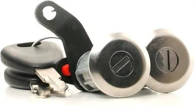 Produktbild von Türsicherheitszylinder - Sicherheitsschloss - Edelstahl-Abdichtklappe - 89 mm - Silberfarbe