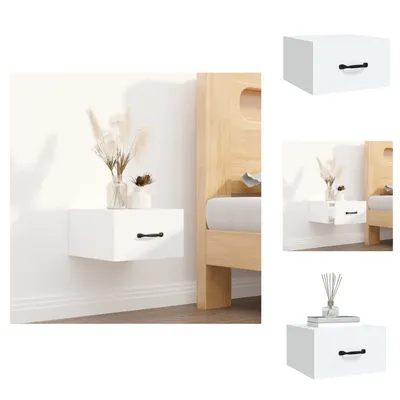 Immagine prodotto di vidaXL Comodino a muro bianco 35x35x20 cm - Comodini