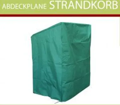 Produktbild von Jet-Line Strandkorb Abdeckplane Abdeckung 1,4m x 1m Winterqualität Grün Schutzhülle für Gartenmöbel mit verstärkten Ösen